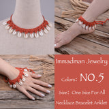 Wedding Shell Crochet Wedding Barefoot Sandals Nude Shoes Foot Jewelry Necklace Bracelet Victorian Lace Bridal Beach Accessories