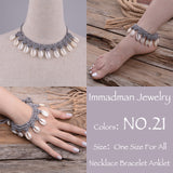 Wedding Shell Crochet Wedding Barefoot Sandals Nude Shoes Foot Jewelry Necklace Bracelet Victorian Lace Bridal Beach Accessories