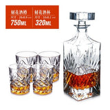 Set Crafted Glass Decanter Whisky Glasses Set