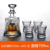 Set Crafted Glass Decanter Whisky Glasses Set