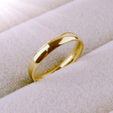 High quality 4mm Wholesale Simple Ring Fashion Rose Gold Ring Men&#39;s and Women&#39;s Exclusive Couple Wedding Ring