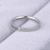 High quality 4mm Wholesale Simple Ring Fashion Rose Gold Ring Men&#39;s and Women&#39;s Exclusive Couple Wedding Ring