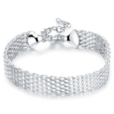 Sterling Silver Weave Bracelet For Women