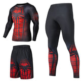 Men Sportswear Superhero Compression Sport Suits