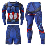 Men Sportswear Superhero Compression Sport Suits