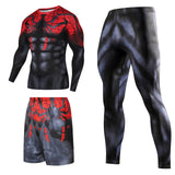 Men Sportswear Superhero Compression Sport Suits