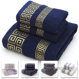 Towel Set Geometric Pattern