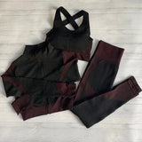 Women's Seamless Fitness Suit Set