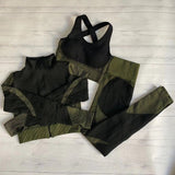 Women's Seamless Fitness Suit Set