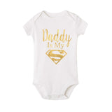 Daddy Is My Hero Print  Jumpsuit