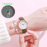 Top Brand Luxury Classic Women's Casual Quartz Leather Band Strap Watch Round Analog Clock Wrist Watches