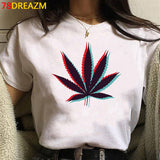 Bong Weed summer top men casual streetwear