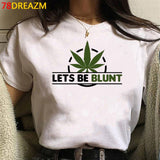 Bong Weed summer top men casual streetwear