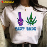 Bong Weed summer top men casual streetwear