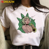 Bong Weed summer top men casual streetwear