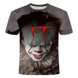 Horror Movie It Penny Wise Clown Joker 3D Print Tshirts