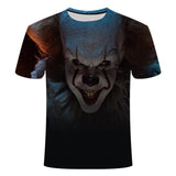 Horror Movie It Penny Wise Clown Joker 3D Print Tshirts