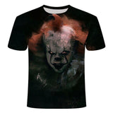 Horror Movie It Penny Wise Clown Joker 3D Print Tshirts