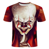 Horror Movie It Penny Wise Clown Joker 3D Print Tshirts