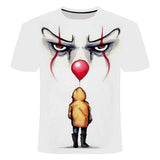 Horror Movie It Penny Wise Clown Joker 3D Print Tshirts