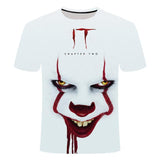 Horror Movie It Penny Wise Clown Joker 3D Print Tshirts