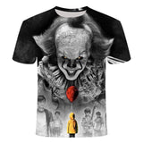 Horror Movie It Penny Wise Clown Joker 3D Print Tshirts