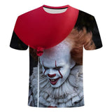 Horror Movie It Penny Wise Clown Joker 3D Print Tshirts