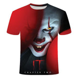 Horror Movie It Penny Wise Clown Joker 3D Print Tshirts