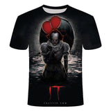 Horror Movie It Penny Wise Clown Joker 3D Print Tshirts