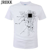 CPU Processor Circuit Diagram T Shirt Men