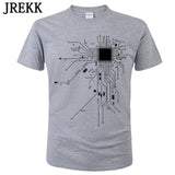 CPU Processor Circuit Diagram T Shirt Men