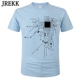 CPU Processor Circuit Diagram T Shirt Men