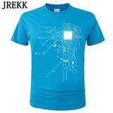 CPU Processor Circuit Diagram T Shirt Men