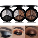 3 Colors Shimmer Glitter Eye Shadow Palette