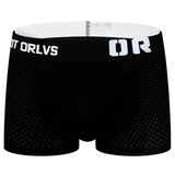 ORLVS Mesh MIke Fiber Cotton Boxershorts Men Comforable Panties Set Gay Sexy Underwear Man Boxer 9Color Free ShippingM/L/XL/XXL