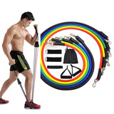 15 Pcs Resistance Bands Set Fitness Bands Resistance Gym Equipment Exercise