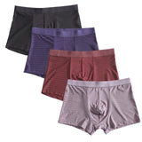 4pcs/lot Bamboo Fiber Men's Boxer Pantie Underpant plus size XXXXL large size shorts breathable underwear 5XL 6XL 7XL 8XL