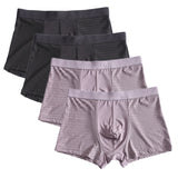 4pcs/lot Bamboo Fiber Men's Boxer Pantie Underpant plus size XXXXL large size shorts breathable underwear 5XL 6XL 7XL 8XL