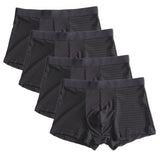 4pcs/lot Bamboo Fiber Men's Boxer Pantie Underpant plus size XXXXL large size shorts breathable underwear 5XL 6XL 7XL 8XL