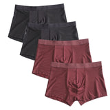 4pcs/lot Bamboo Fiber Men's Boxer Pantie Underpant plus size XXXXL large size shorts breathable underwear 5XL 6XL 7XL 8XL