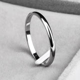 High quality 4mm Wholesale Simple Ring Fashion Rose Gold Ring Men&#39;s and Women&#39;s Exclusive Couple Wedding Ring