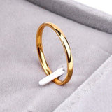 High quality 4mm Wholesale Simple Ring Fashion Rose Gold Ring Men&#39;s and Women&#39;s Exclusive Couple Wedding Ring