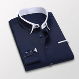 Hot! Men summer casual cotton long-sleeved shirts/Male slim fit spring lapel Business dress shirt Tops Brand clothing 5XL