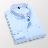 Hot! Men summer casual cotton long-sleeved shirts/Male slim fit spring lapel Business dress shirt Tops Brand clothing 5XL