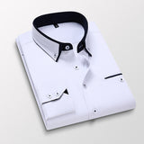 Hot! Men summer casual cotton long-sleeved shirts/Male slim fit spring lapel Business dress shirt Tops Brand clothing 5XL