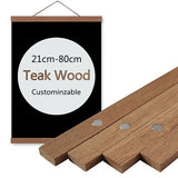 Magnetic DIY Wood Poster Frame Teak Pine Photo Hangers Hanging Kit for Pictures Canvas Prints Artwork Room Interior Home Decor