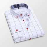 Hot! Men summer casual cotton long-sleeved shirts/Male slim fit spring lapel Business dress shirt Tops Brand clothing 5XL