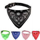 Adjustable Fashion New Small Dog Scarf Pet Cat Dog Collar Scarf Neckerchief Necklace Trigon Chain For Cat Pet Dog Accessories