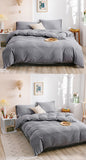 3/4 pcs duve SET Home bedding set soft yarn dyed duvet cover pillowcase sheet set queen king twin size comforter case set