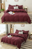 3/4 pcs duve SET Home bedding set soft yarn dyed duvet cover pillowcase sheet set queen king twin size comforter case set